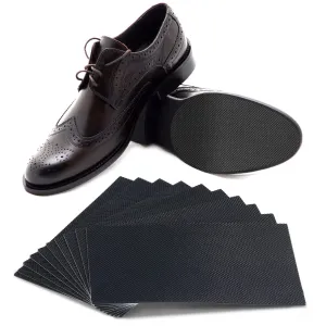 10 Pcs Large Shoe Slip Pads Non Slip Shoe Pads Anti Skid Shoe Treads 3.1 Inch x 5.1 Inch Adhesive Shoe Grip Pads Rubber Shoe Sole for Bottom of Men Women Shoes Heels or Boots Replacement Black