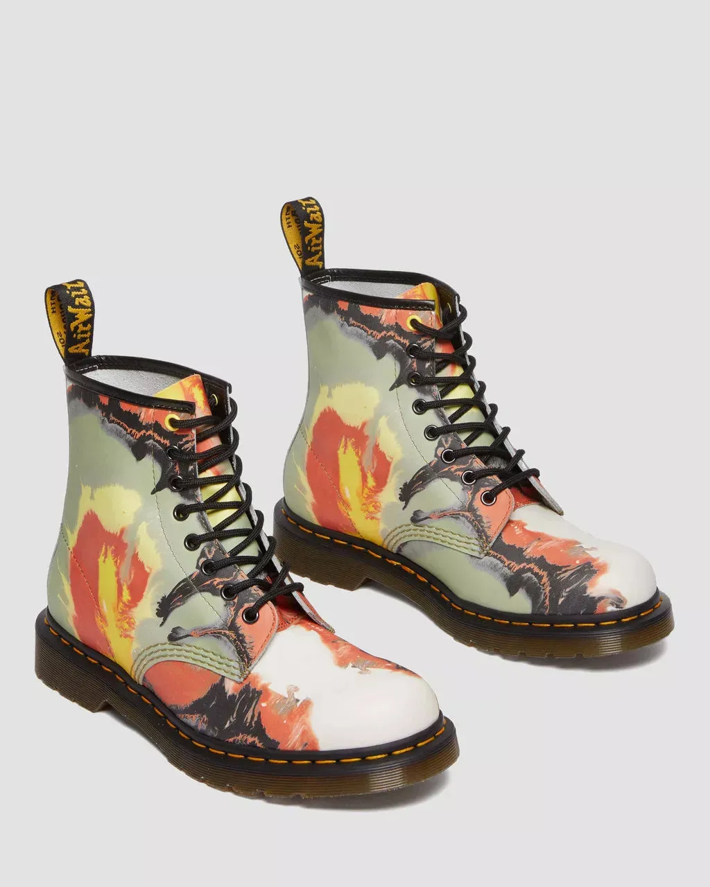 1460 Tate "Volcanic Flare" Leather Lace Up Boots