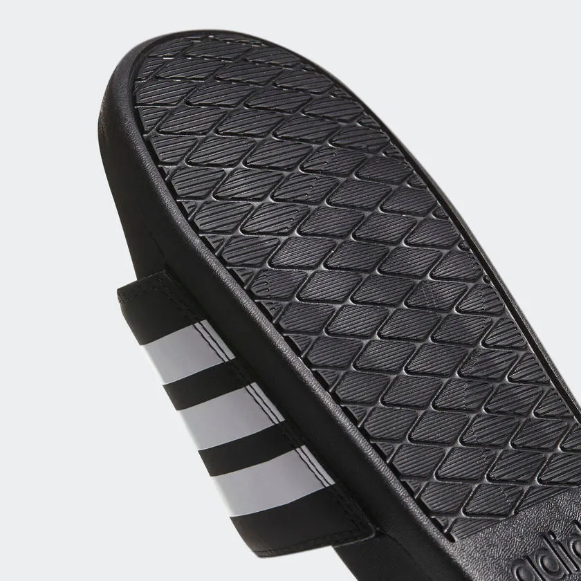 Adidas Adilette Cloudfoam Plus Stripes Men's Slides Black/White AP9971