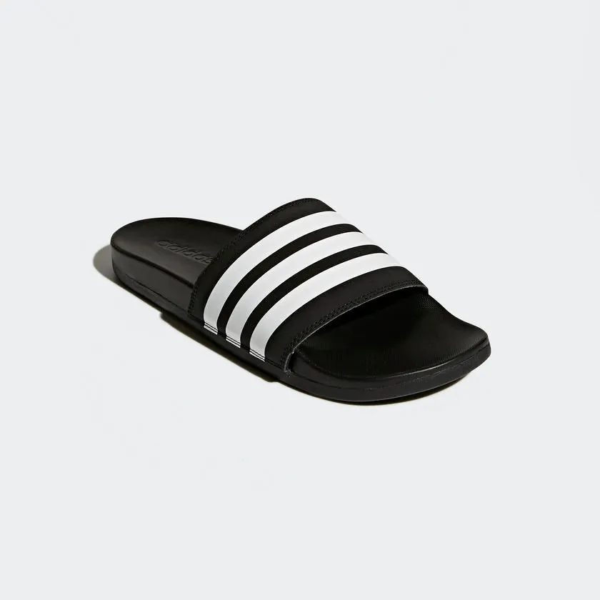 Adidas Adilette Cloudfoam Plus Stripes Men's Slides Black/White AP9971