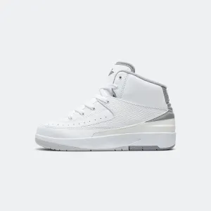 Air Jordan 2 Retro (PS) - White/Cement Grey-Sail-Black