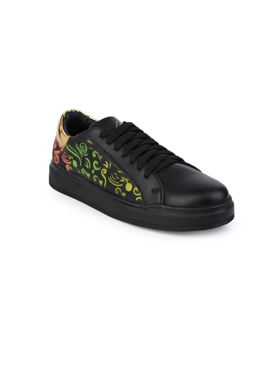 Alberto Torresi Black Lightweight Stylish Sneakers