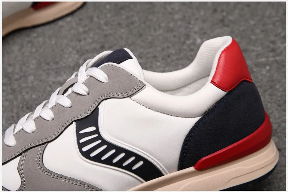 Angelo Ricci™ American Style Leather Athletic Sneakers