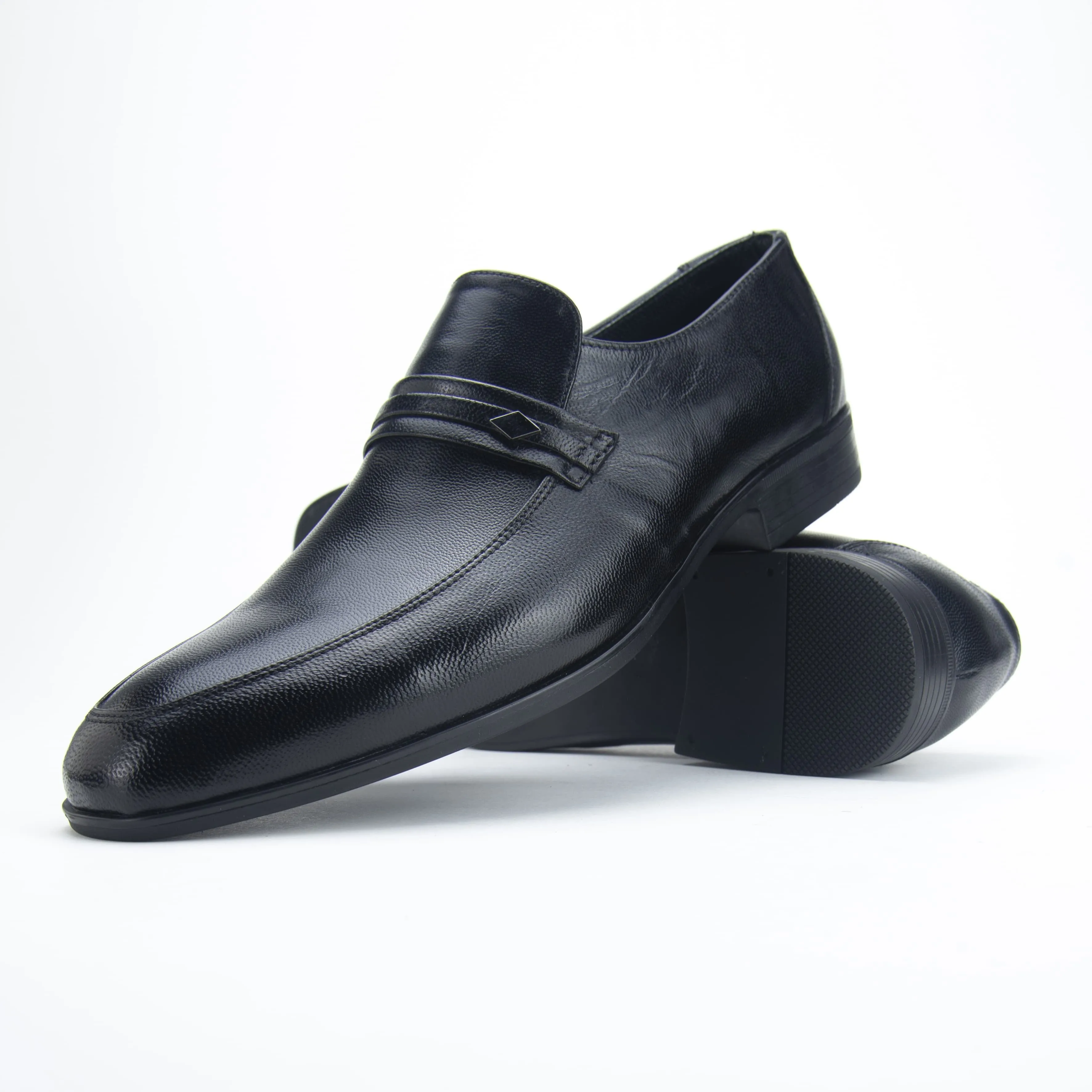 Ashour's CL -  Classic leather dress loafers for men (signature collection)