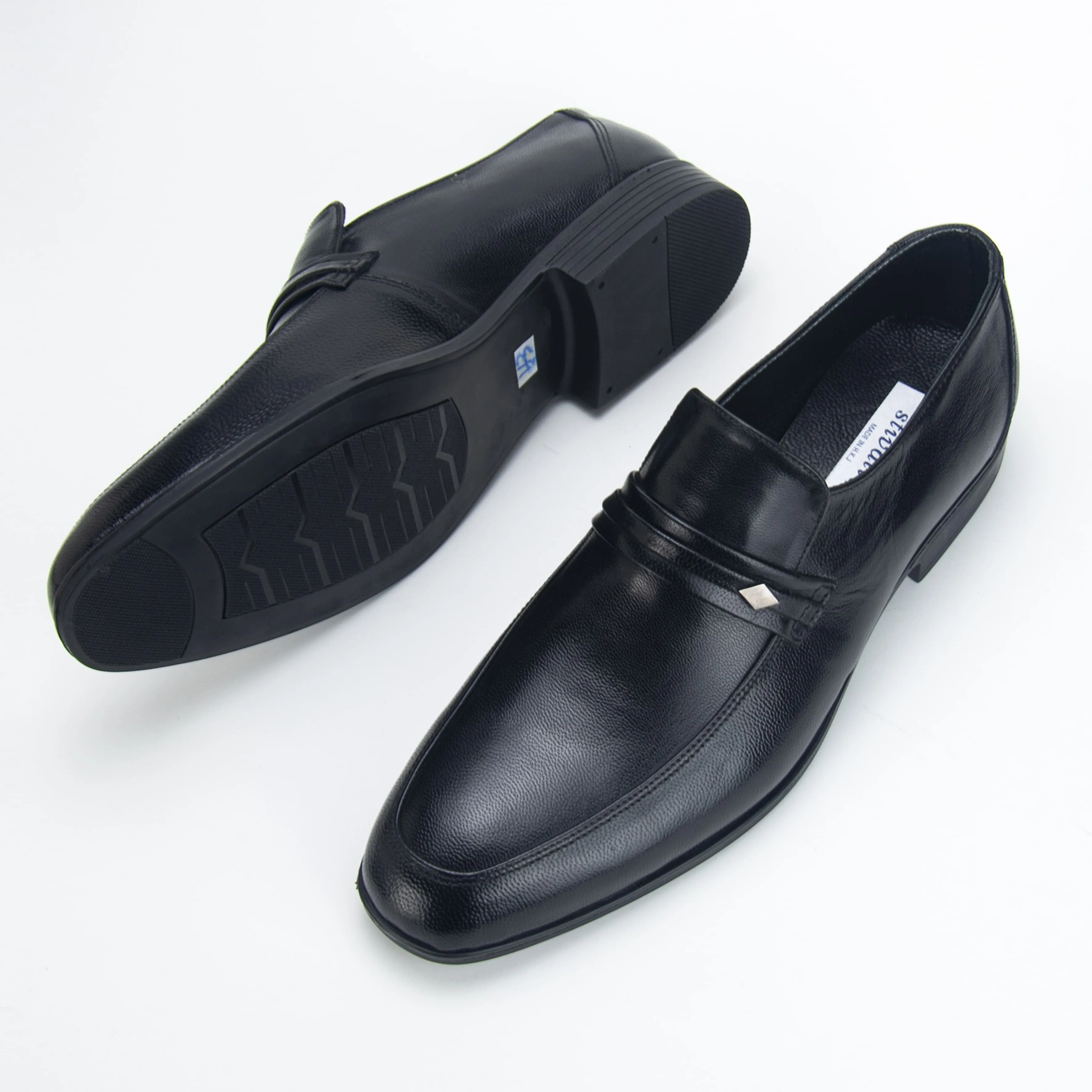 Ashour's CL -  Classic leather dress loafers for men (signature collection)