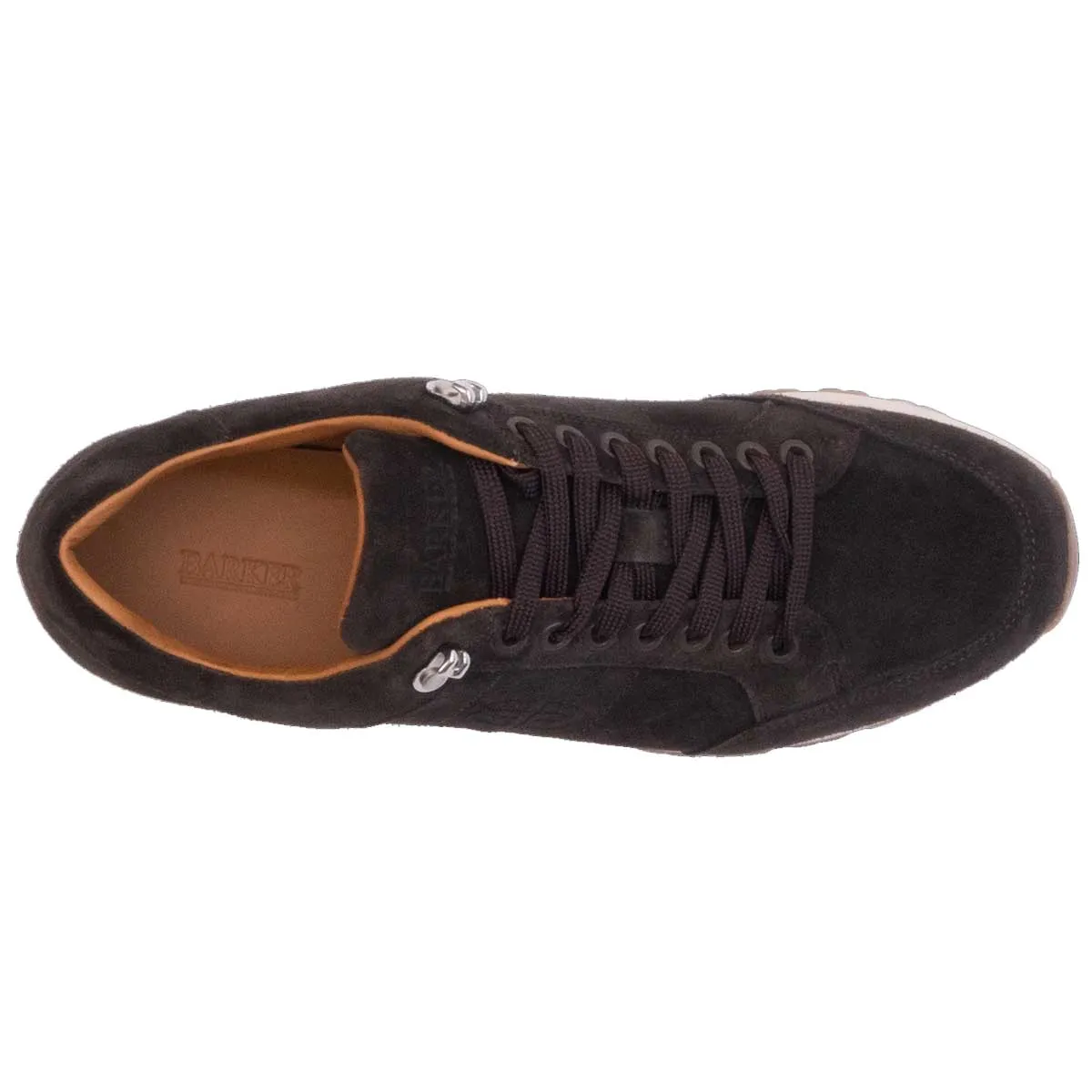 BARKER Seb Sneakers - Mens - Dark Brown Suede