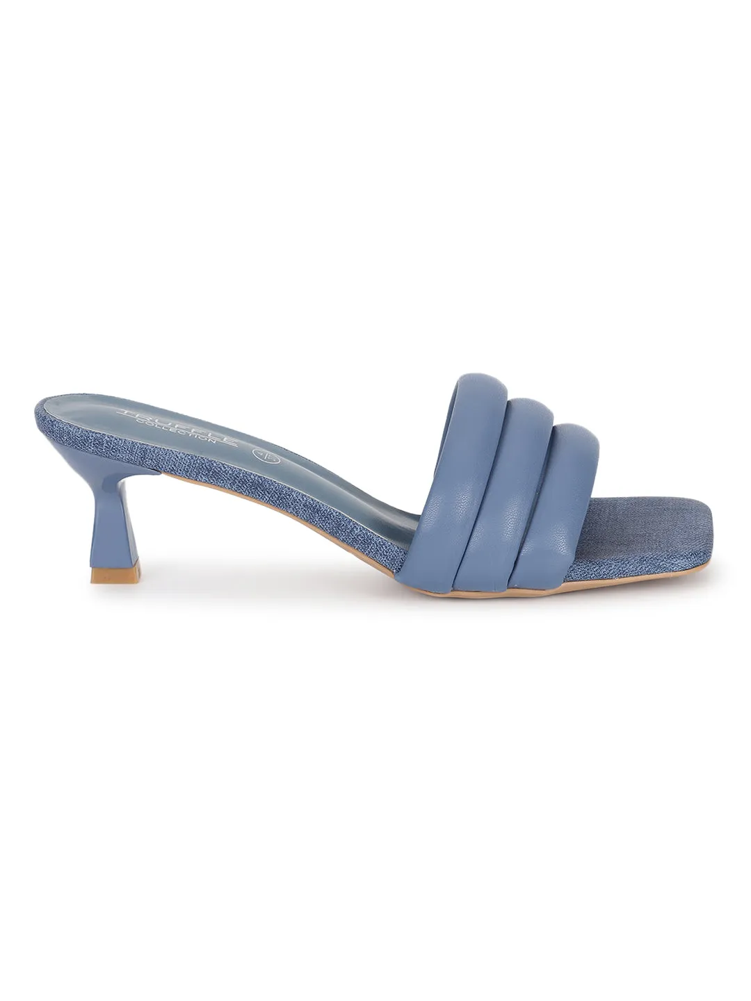 Blue PU Stiletto Stylish Sandals (TC-RS3584-BLU)