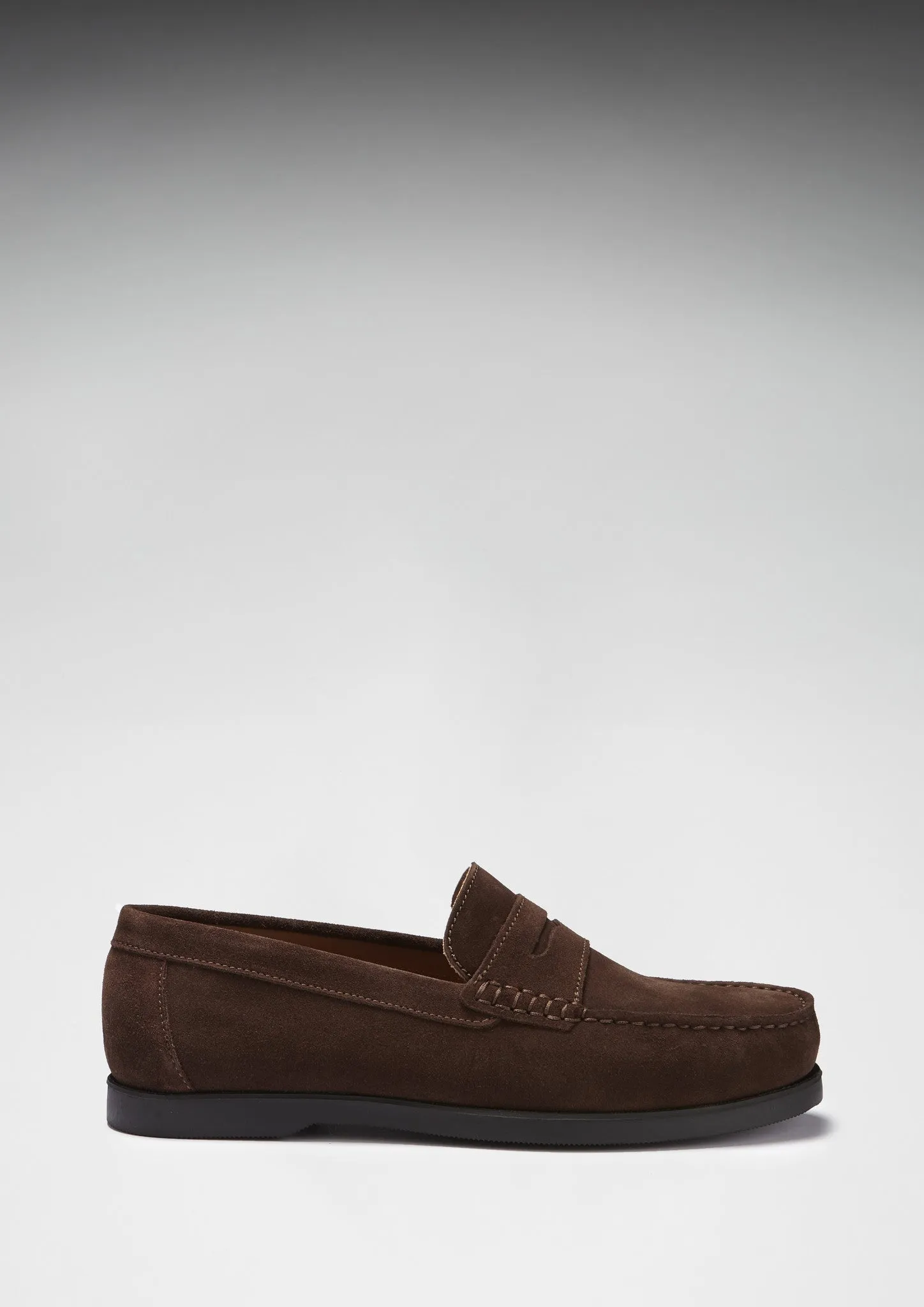 Boat Loafers, brown suede