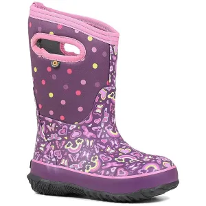 Bogs Kids' Winter Boots - Classic Rainbow, Purple Multi, Size 13 | 72447-540-130