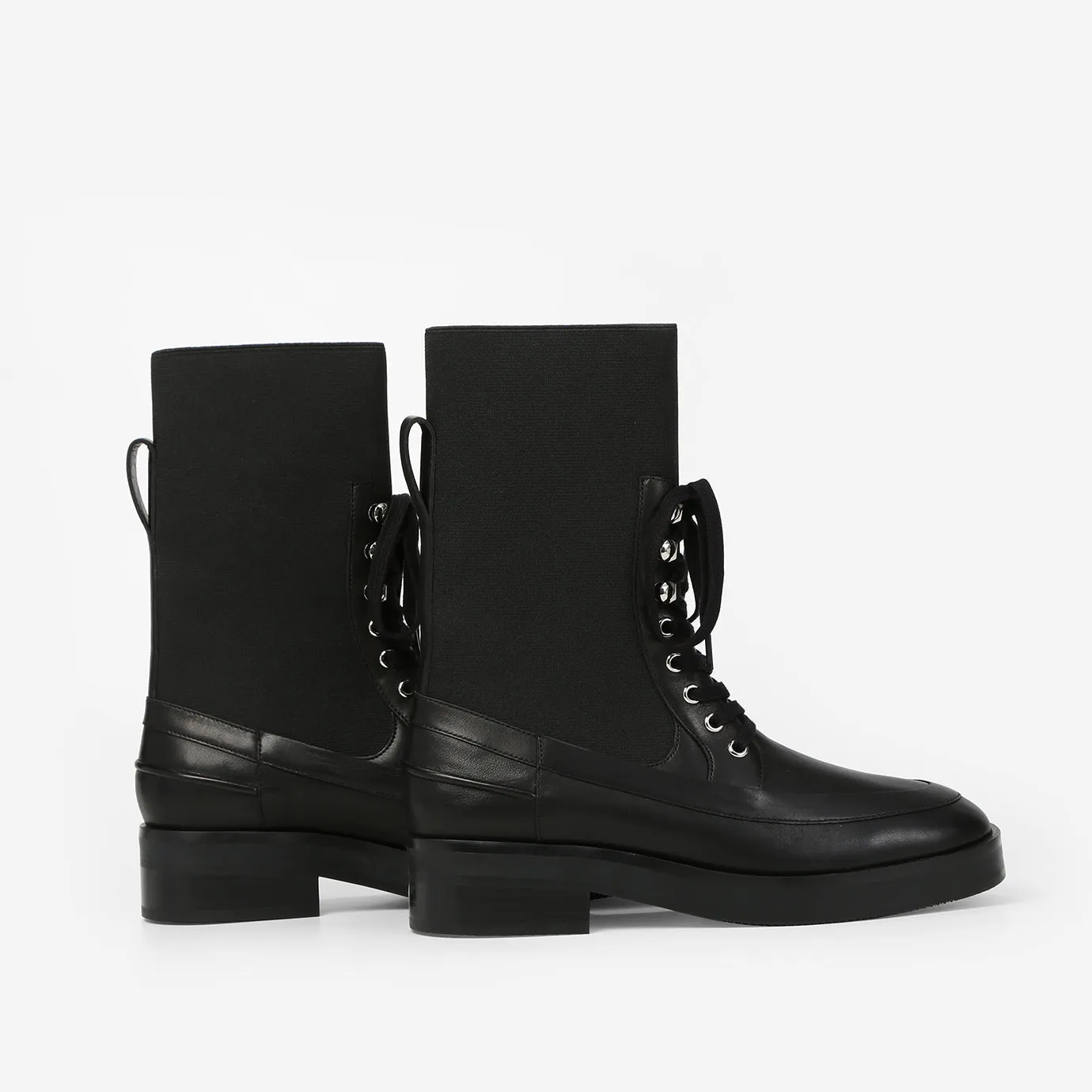 Bottines à Nouer - Noir