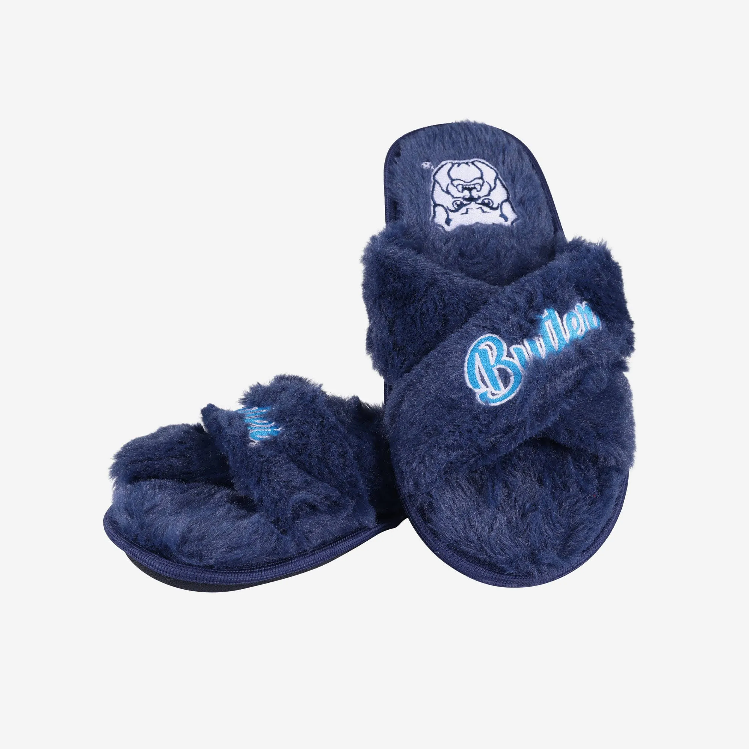 Butler Bulldogs Womens Script Wordmark Fur Cross Slide