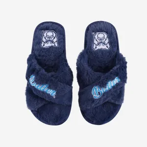 Butler Bulldogs Womens Script Wordmark Fur Cross Slide