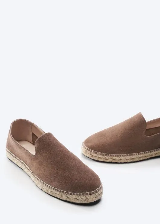 Capsasal Suede Men's Espadrille Flats