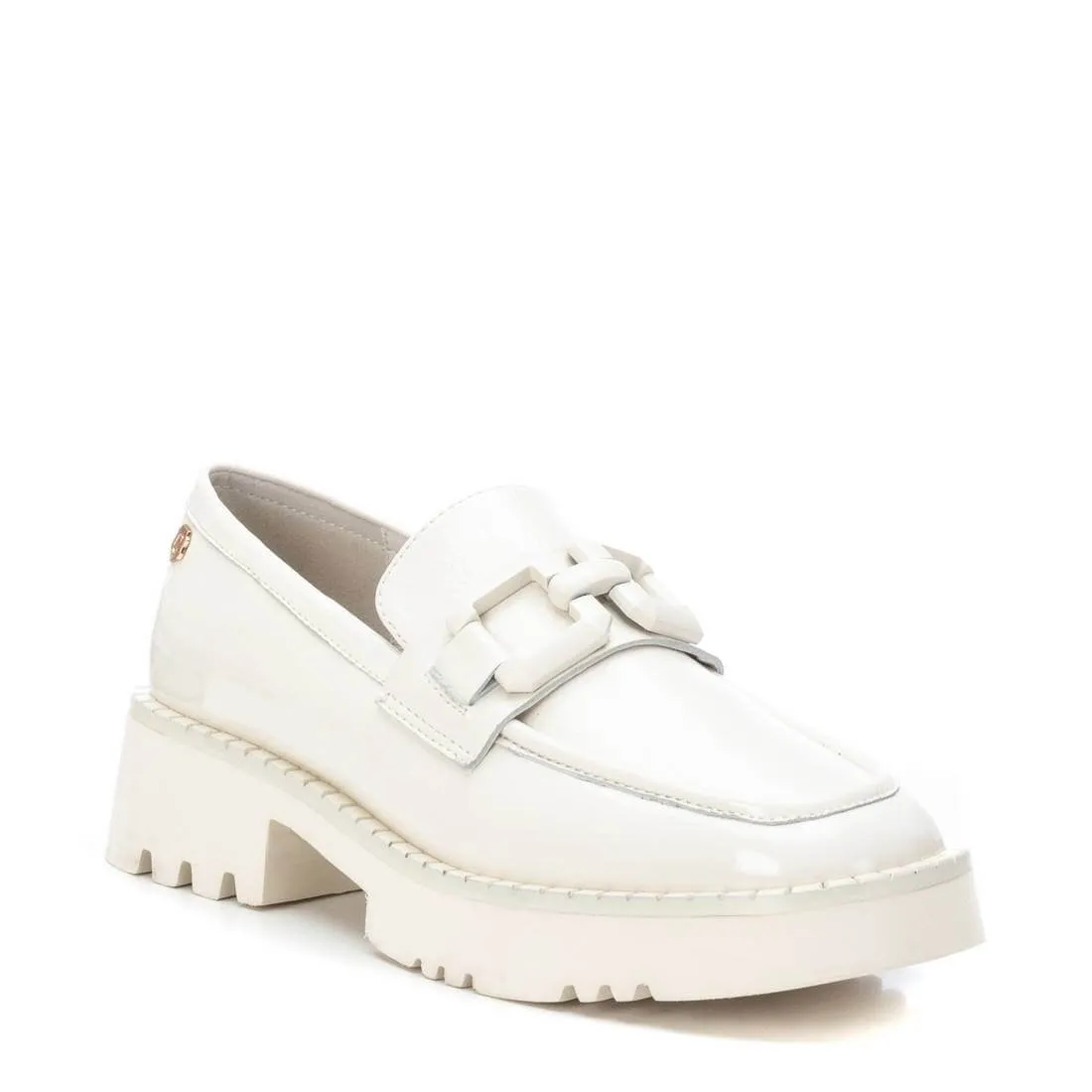 Carmela Cream Patent Leather Chunky Loafers