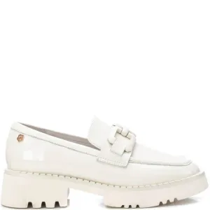 Carmela Cream Patent Leather Chunky Loafers