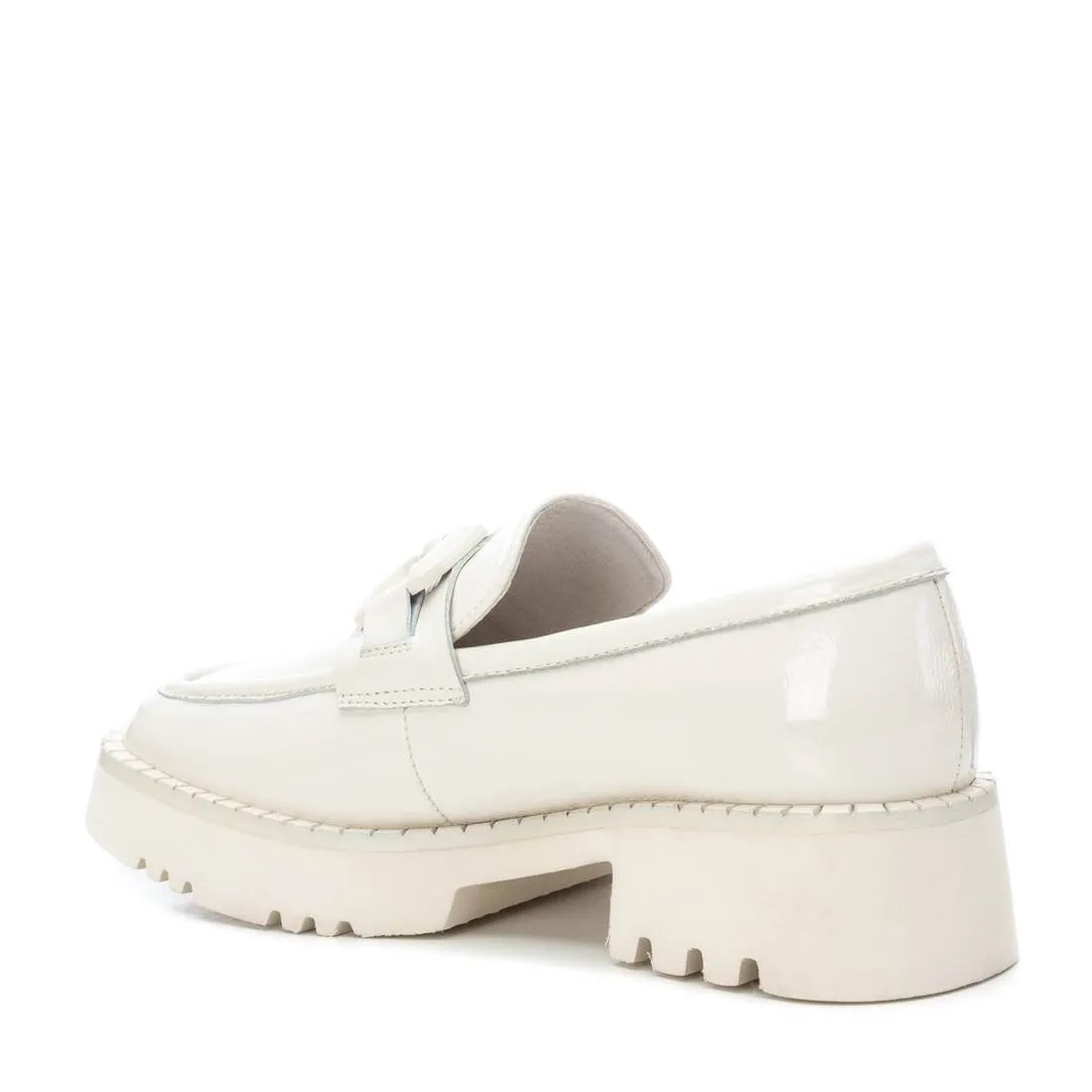 Carmela Cream Patent Leather Chunky Loafers