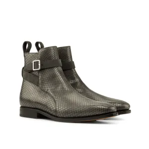 Chetan Lux Suede Python Jodhpur Ankle Boots for the Discerning Gentleman