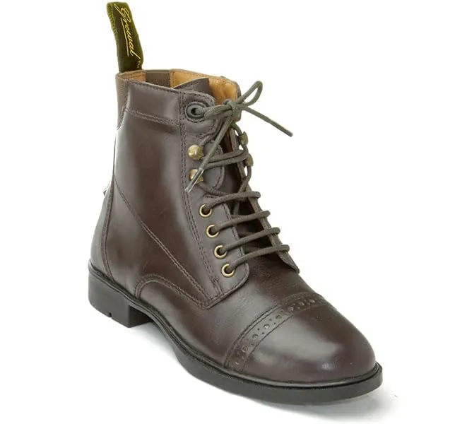 Children's Synthetic Leather Lace-Up Paddock Boots