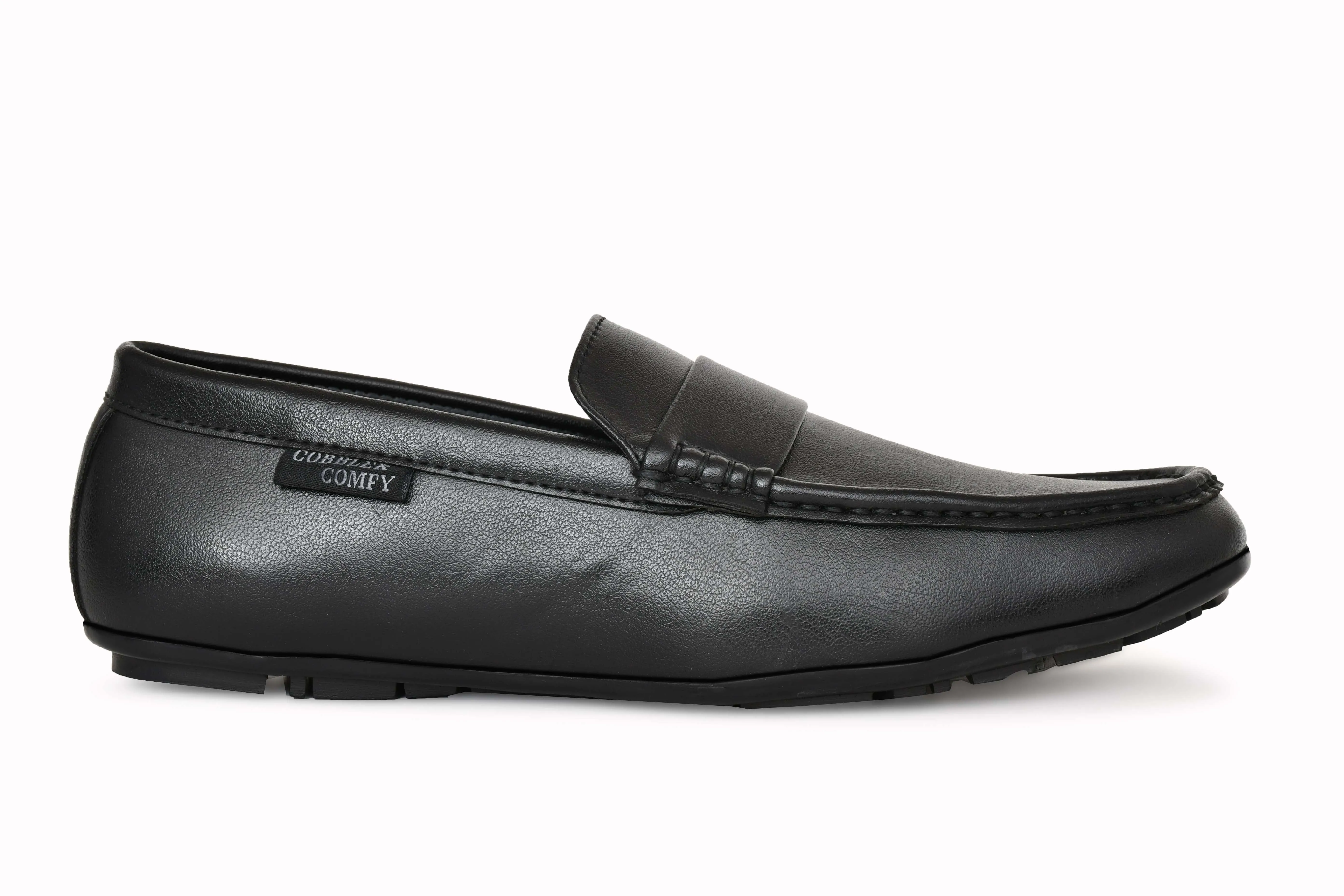 Classic Office-wear Moccasins for Men | Black