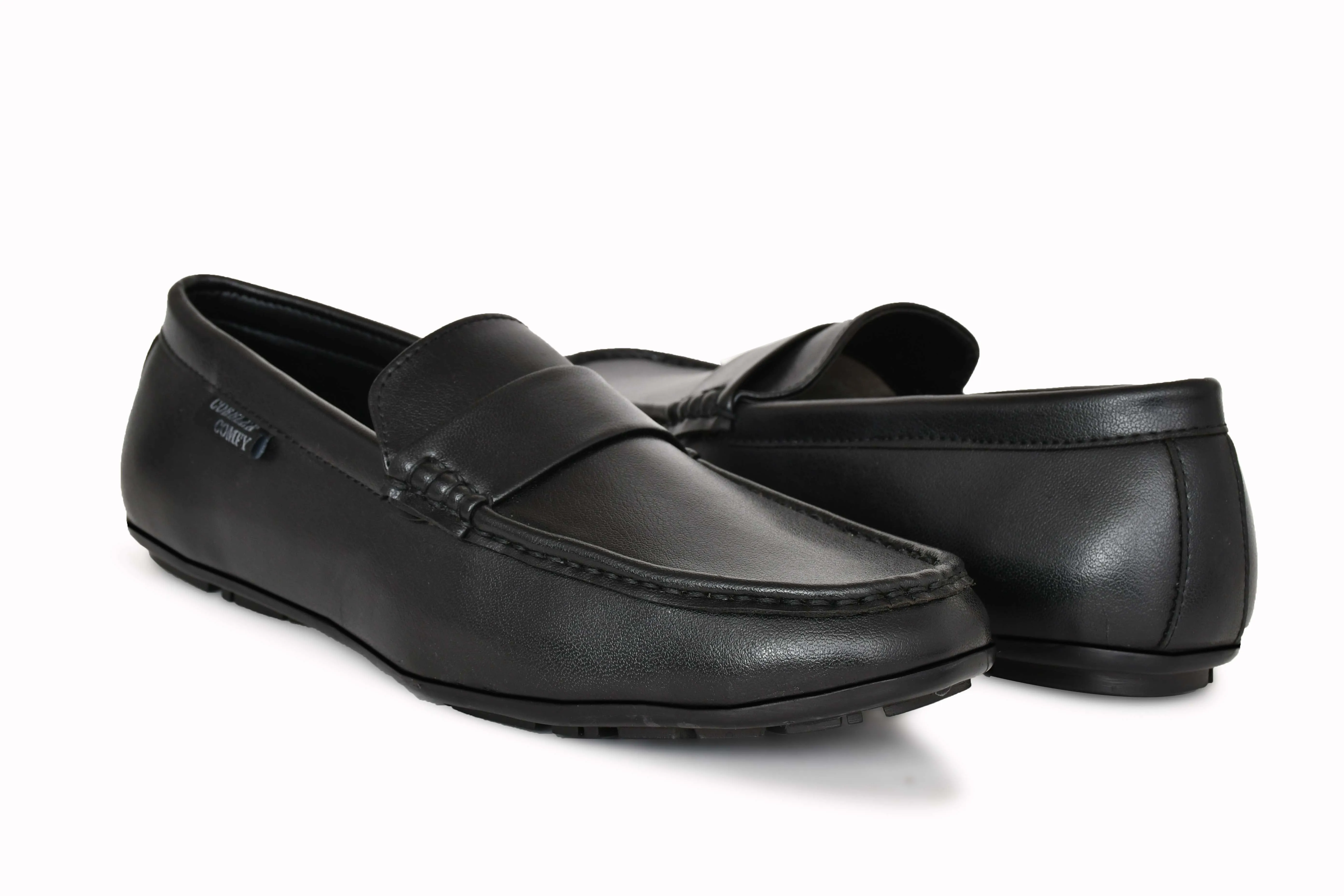 Classic Office-wear Moccasins for Men | Black