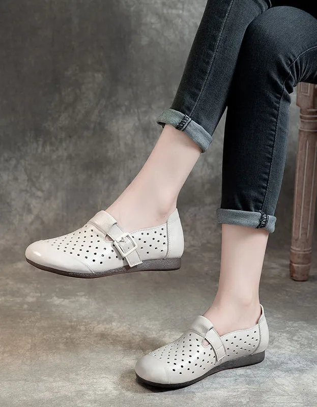 Comfortable Soft Soles Breathable Retro Flat Shoes 35-41