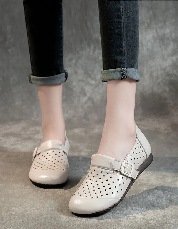 Comfortable Soft Soles Breathable Retro Flat Shoes 35-41