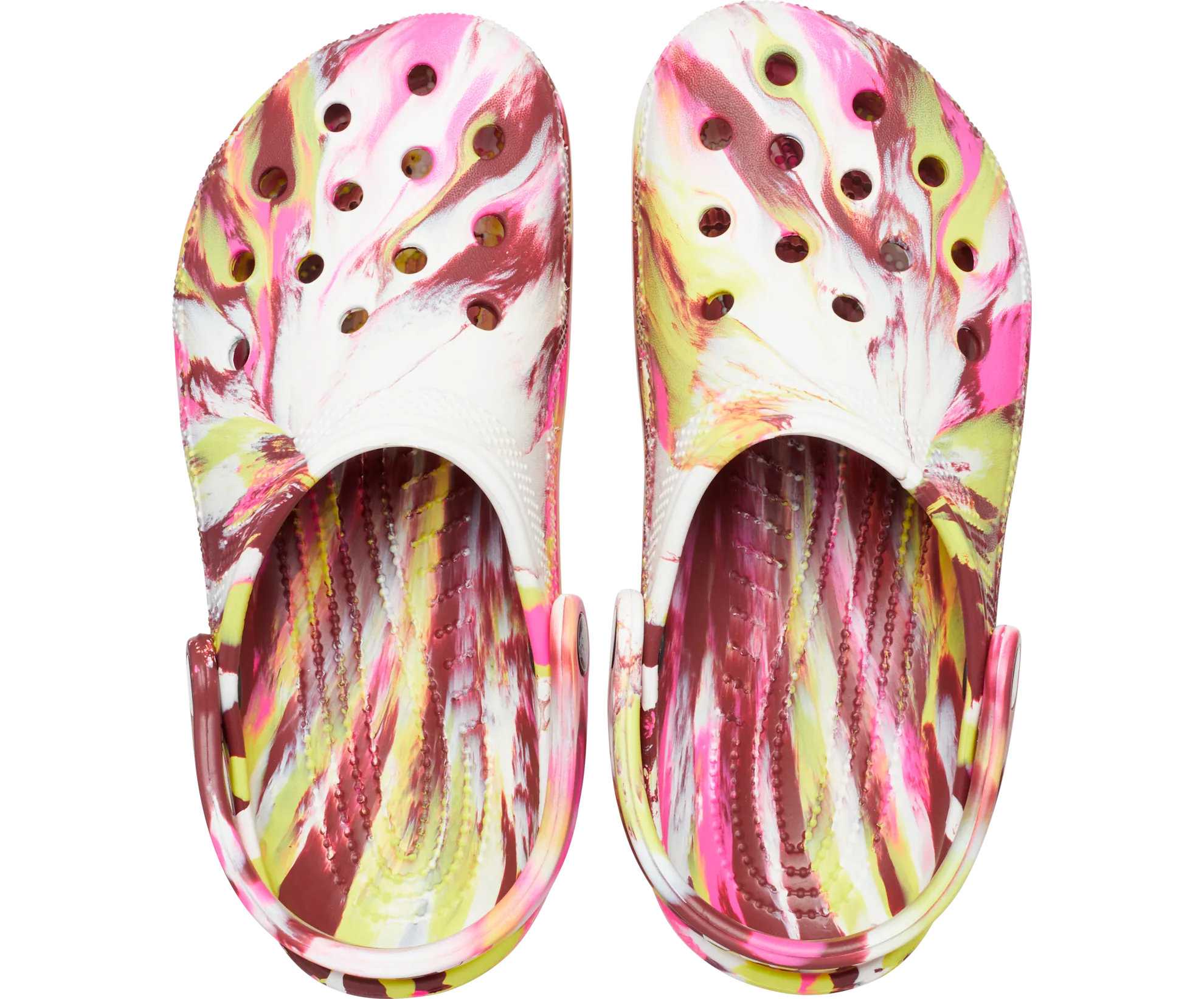 Crocs Unisex Classic Marbled Clog - Electric Pink