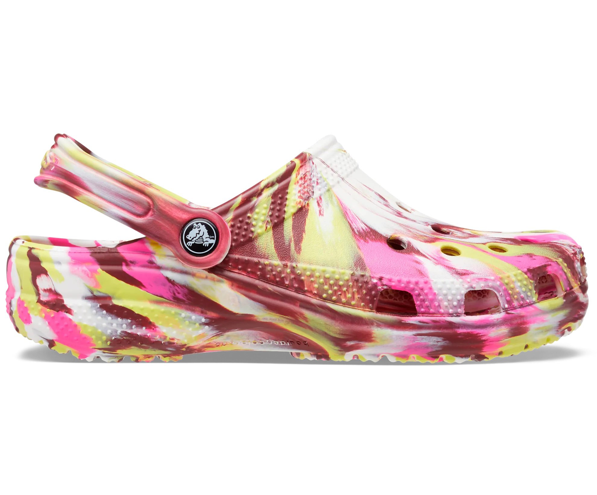 Crocs Unisex Classic Marbled Clog - Electric Pink