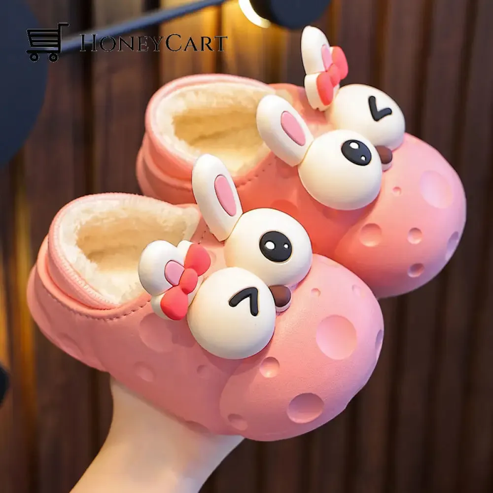 Cute Cartoon Animal Children's Cotton Slippers