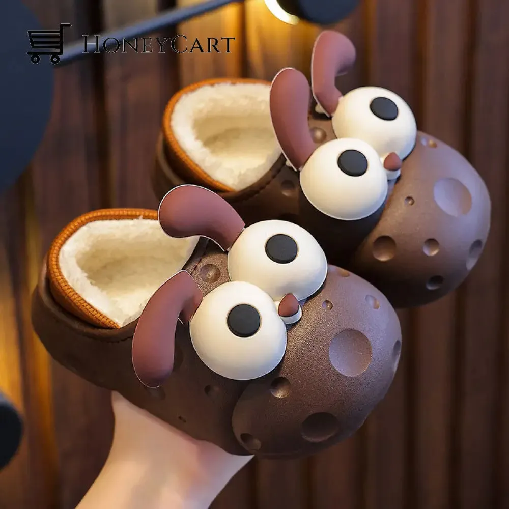 Cute Cartoon Animal Children's Cotton Slippers