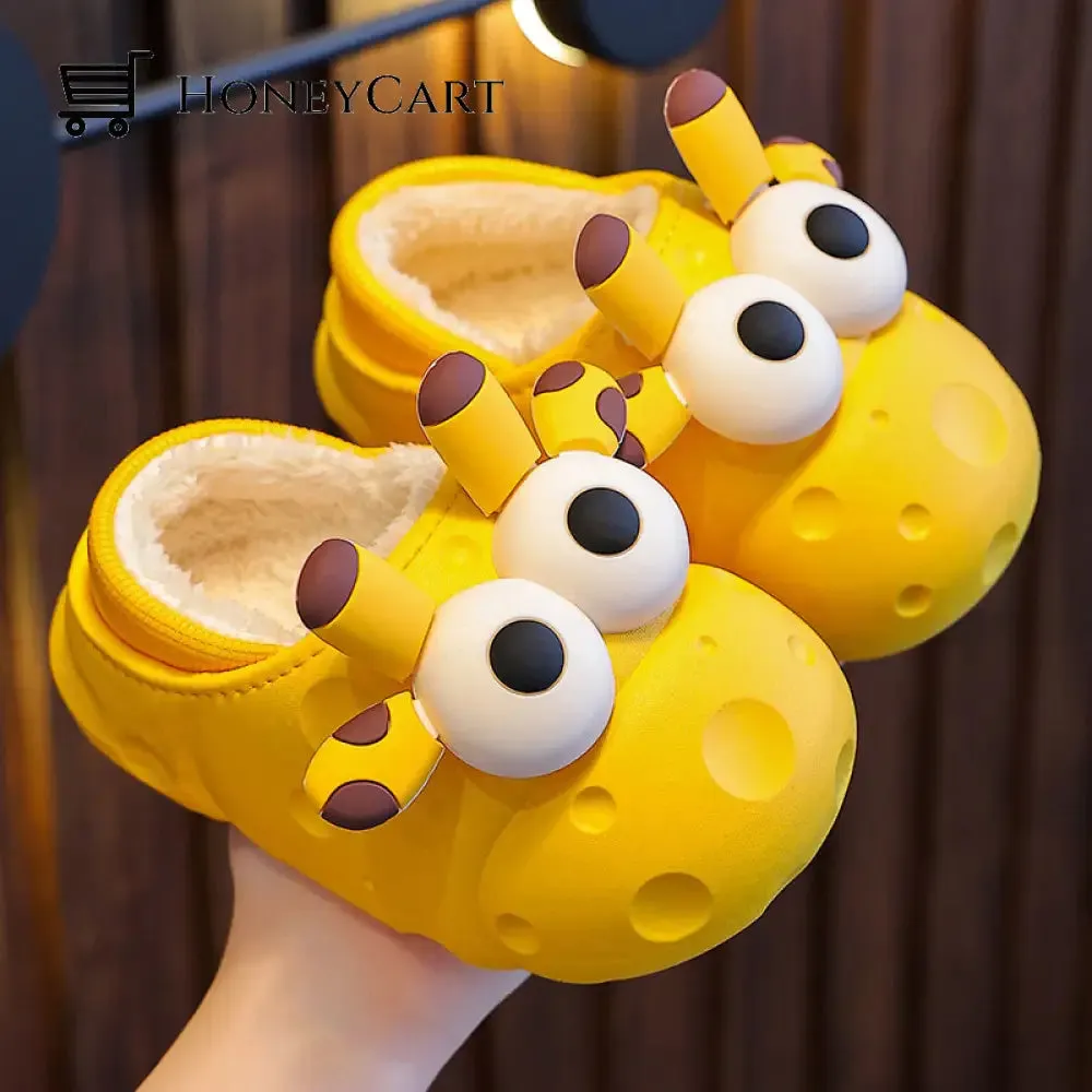 Cute Cartoon Animal Children's Cotton Slippers