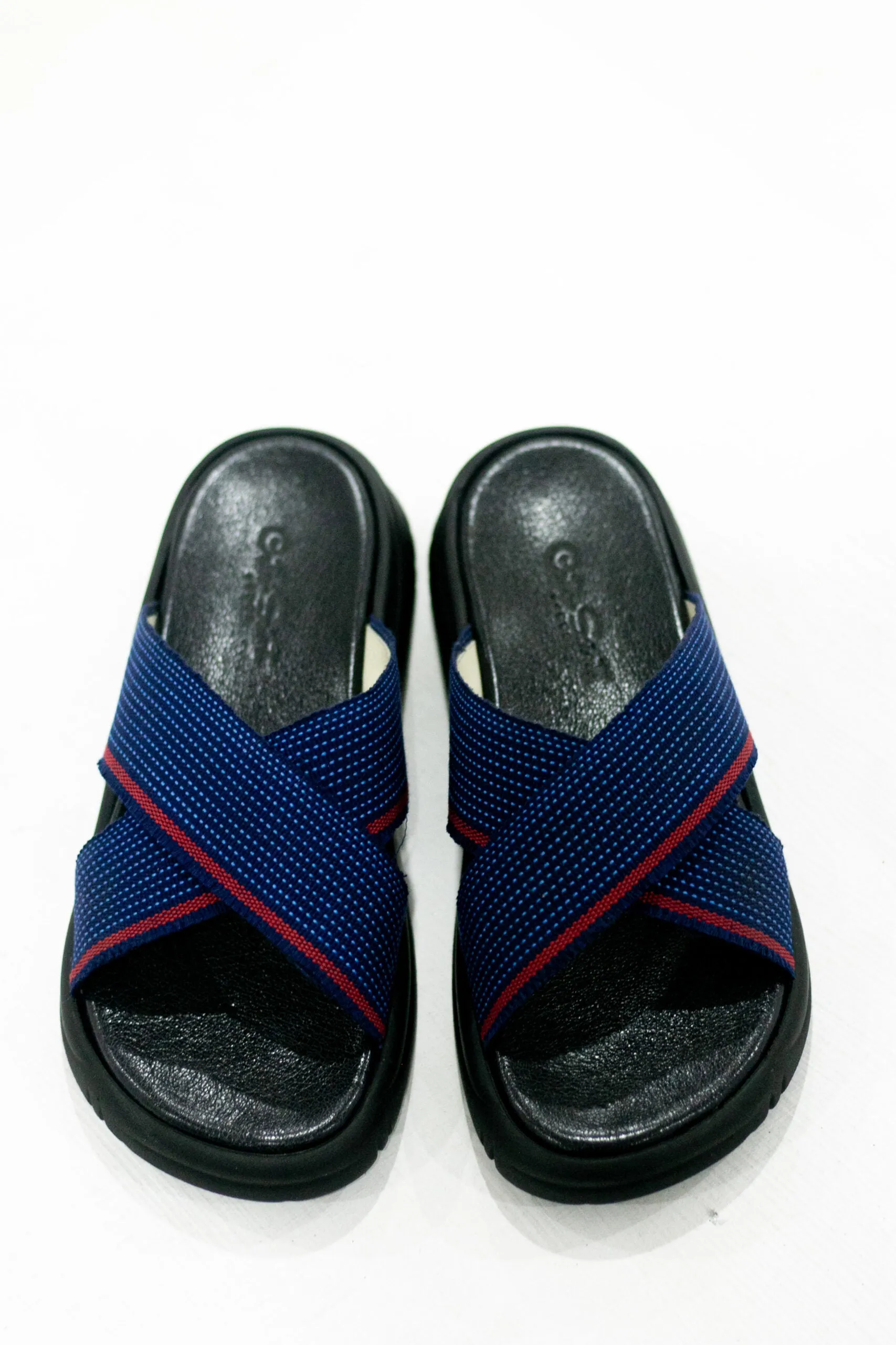 Cute-Saint Oke Lightweight Slides with deadstock leather