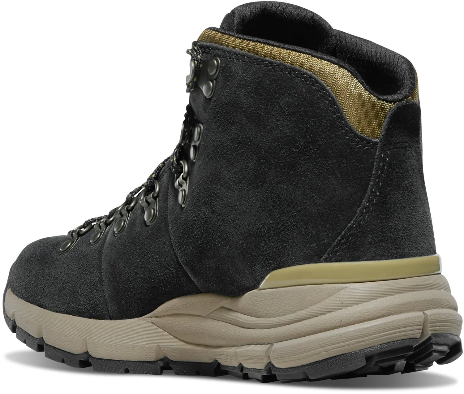 Danner Womens Mountain 600 4.5in Black/Khaki Suede Hiking Boots