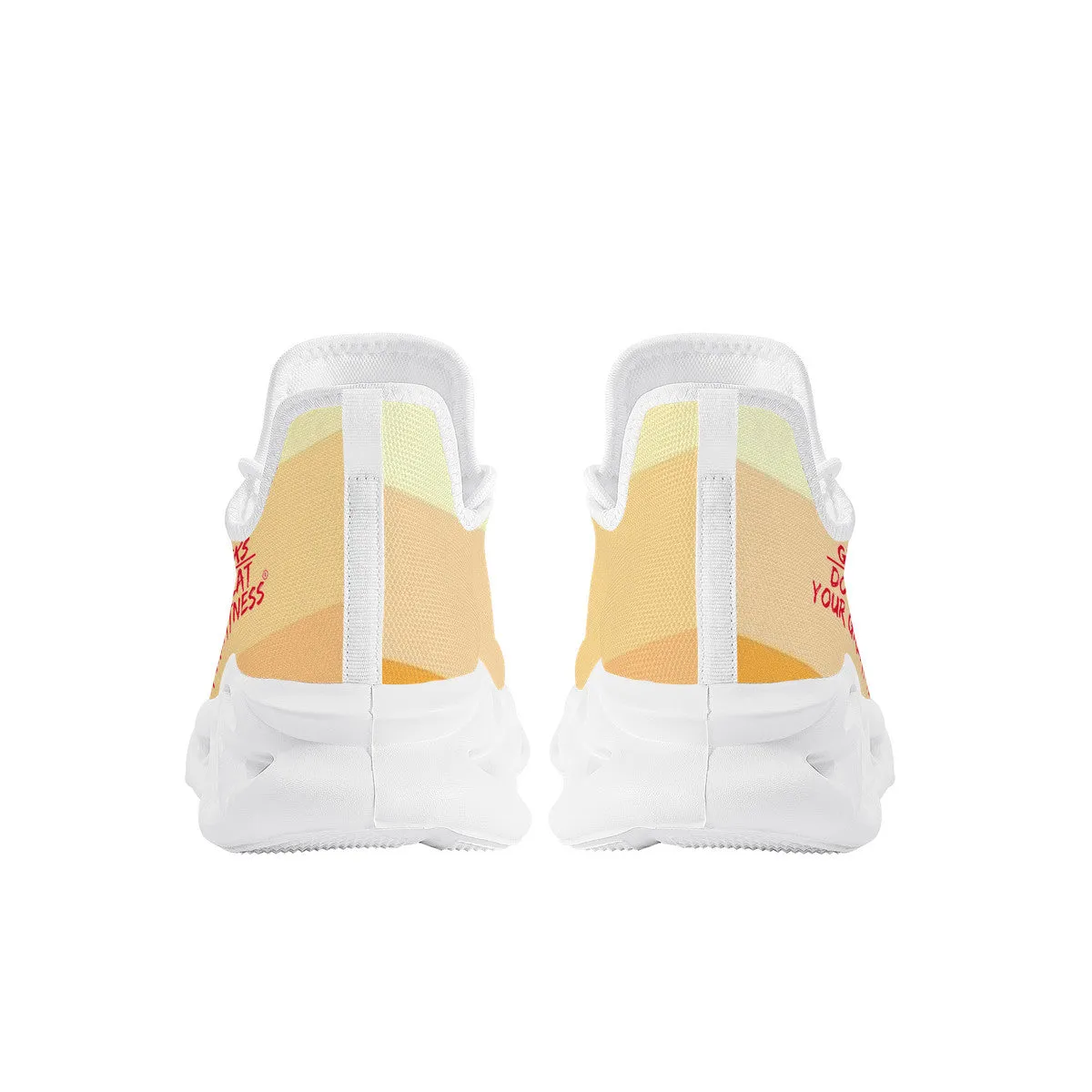 DCYG Get Racks Yellow ,Orange  & Red 2nd Edition B Flex Control Sneaker - White Mens/Womens sizes 5-14