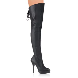 Devious Indulge 3011 Womens 5 1/4 Inch Heel, Platform Thigh Length Boots