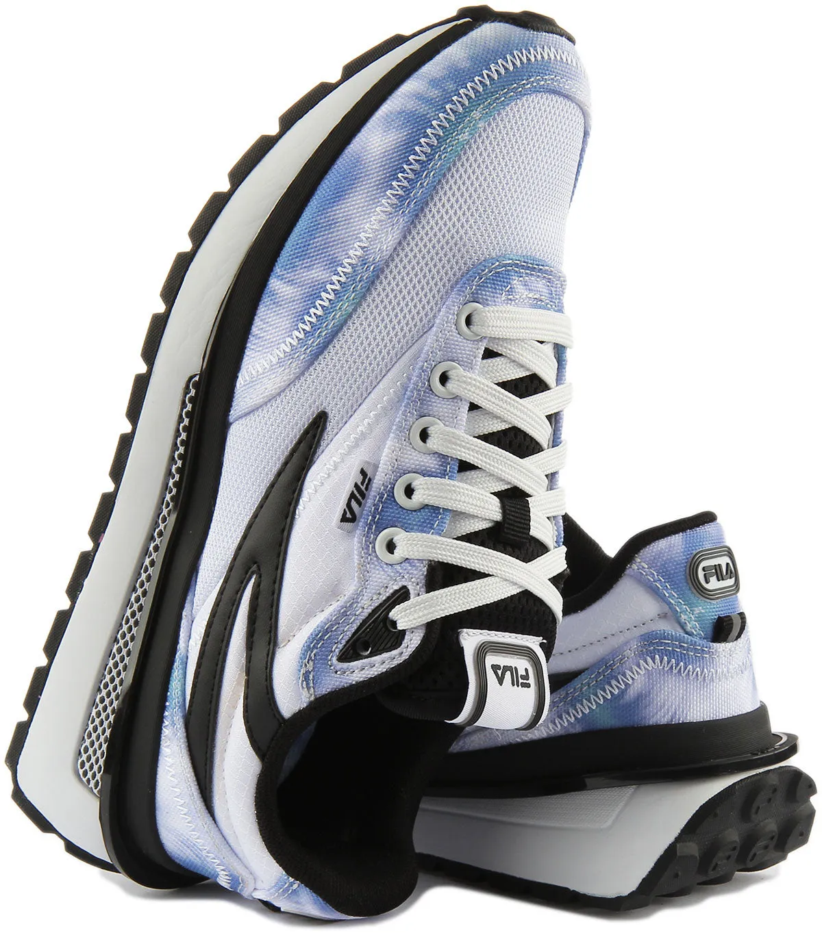 Fila Renno Tie Dye In White Blue For Women