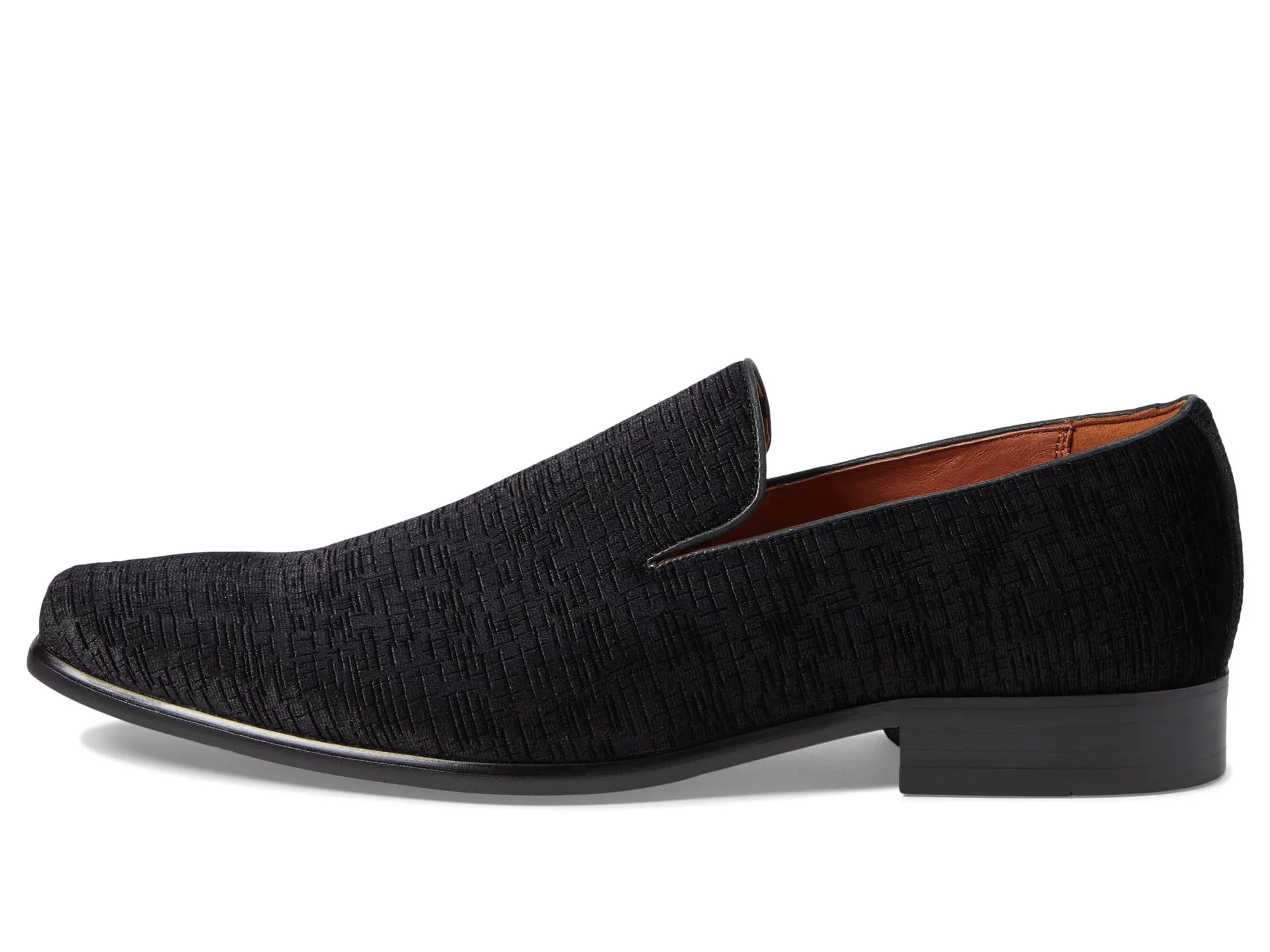 Florsheim Postino Plain Toe Velvet Slip-On Loafers, black