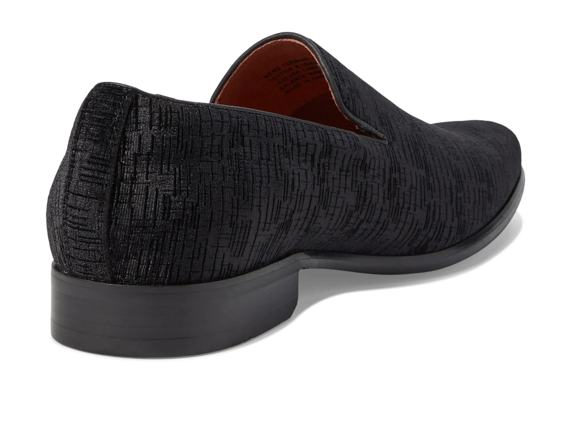 Florsheim Postino Plain Toe Velvet Slip-On Loafers, black