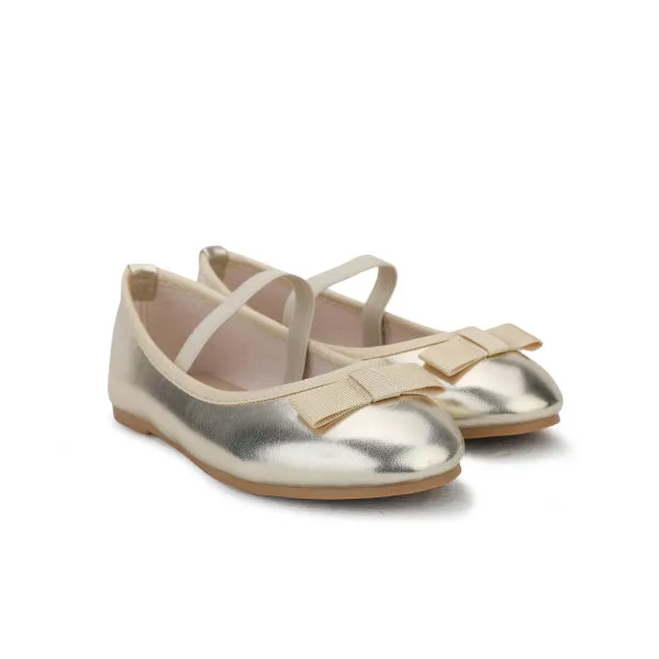 GIRLS' GOLDEN TWIRL FLATS