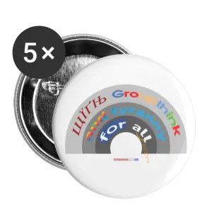 GROUPTHINK RAINBOW - Buttons large 2.2'' (5-pack)