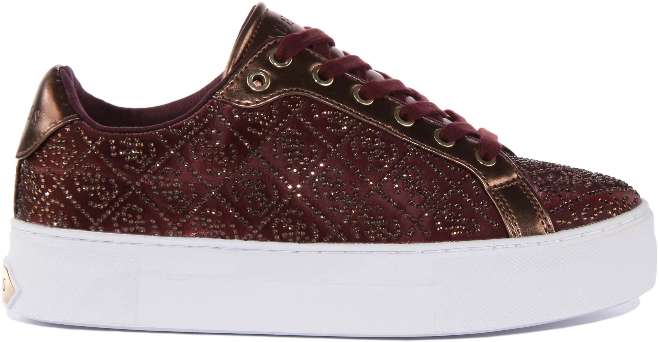 Guess Garmini In Wine Rhinestones For Women