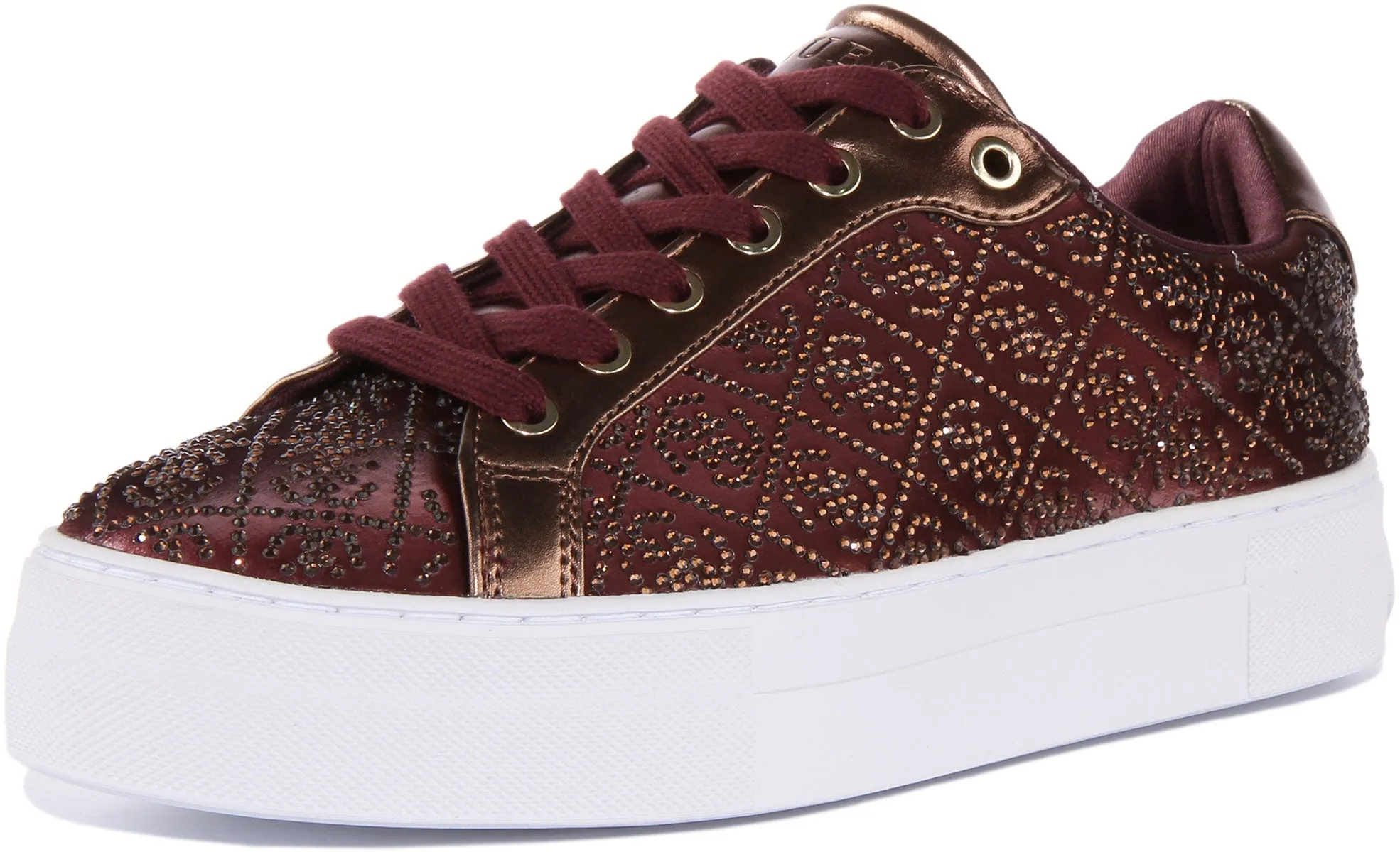 Guess Garmini In Wine Rhinestones For Women