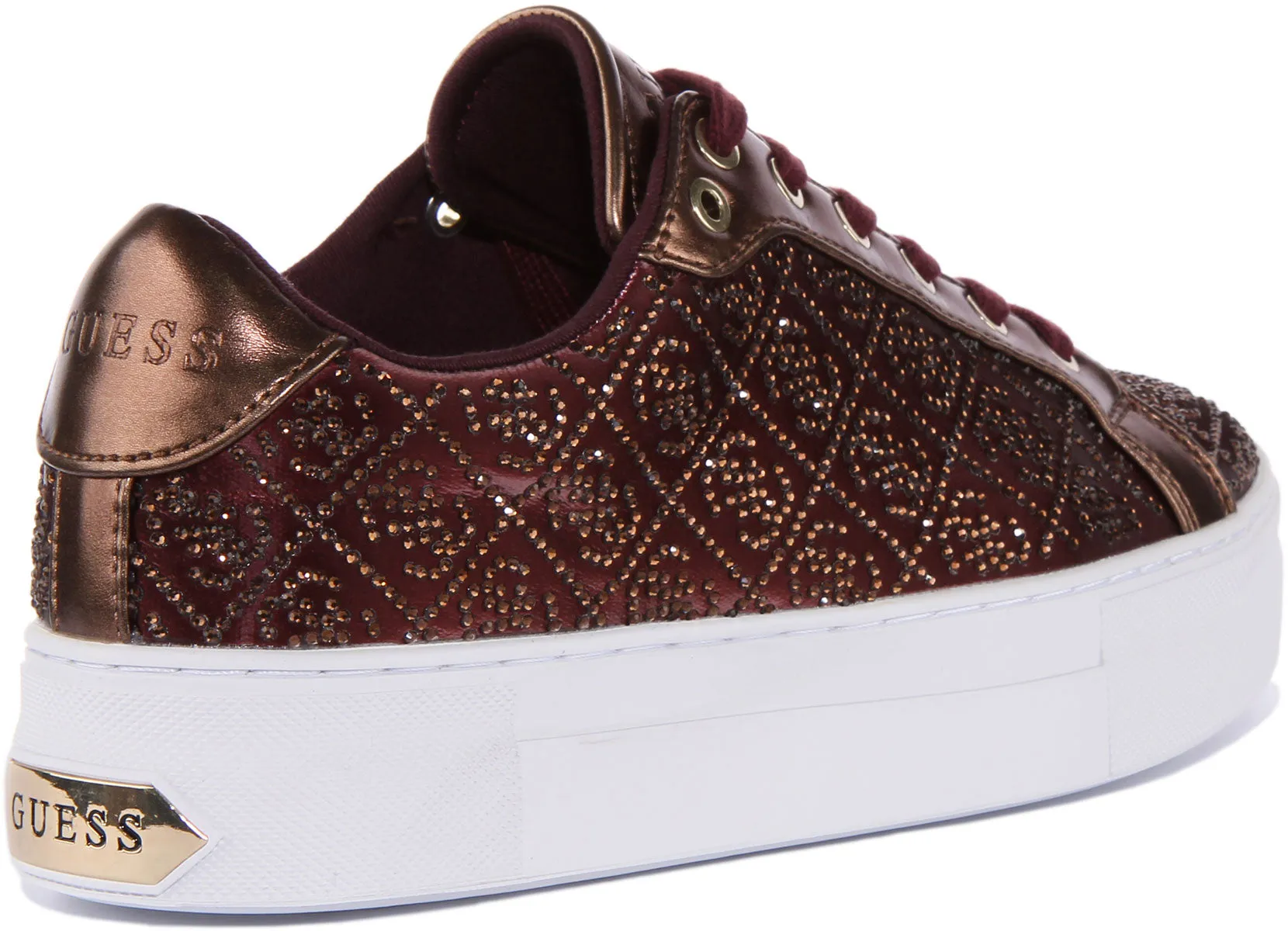 Guess Garmini In Wine Rhinestones For Women