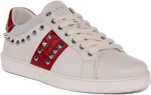 Guess Raelin3 Trainer In Off White For Women