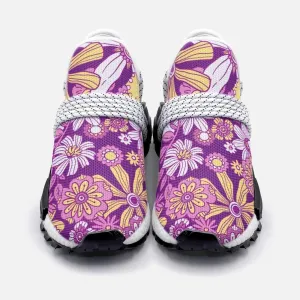 hand-drawn-groovy-floral-pattern Unisex Lightweight Custom shoes