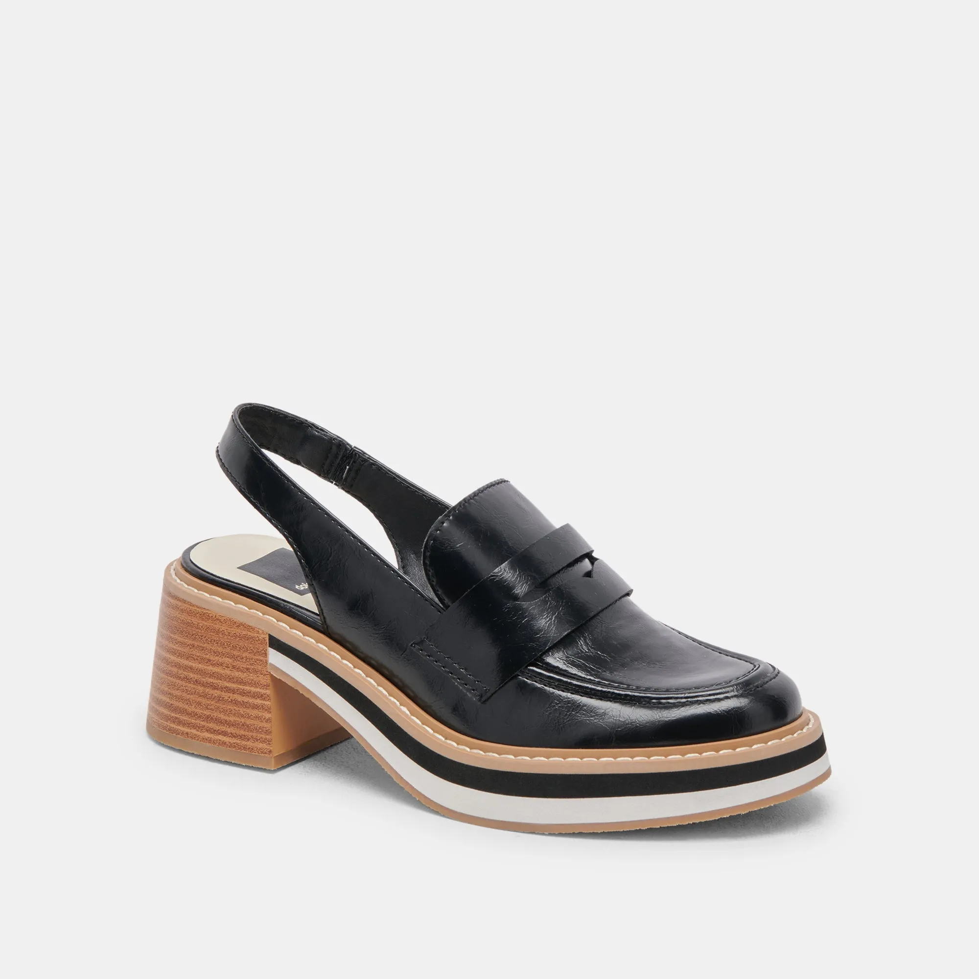 HATTIE LOAFERS BLACK STELLA - re:vita