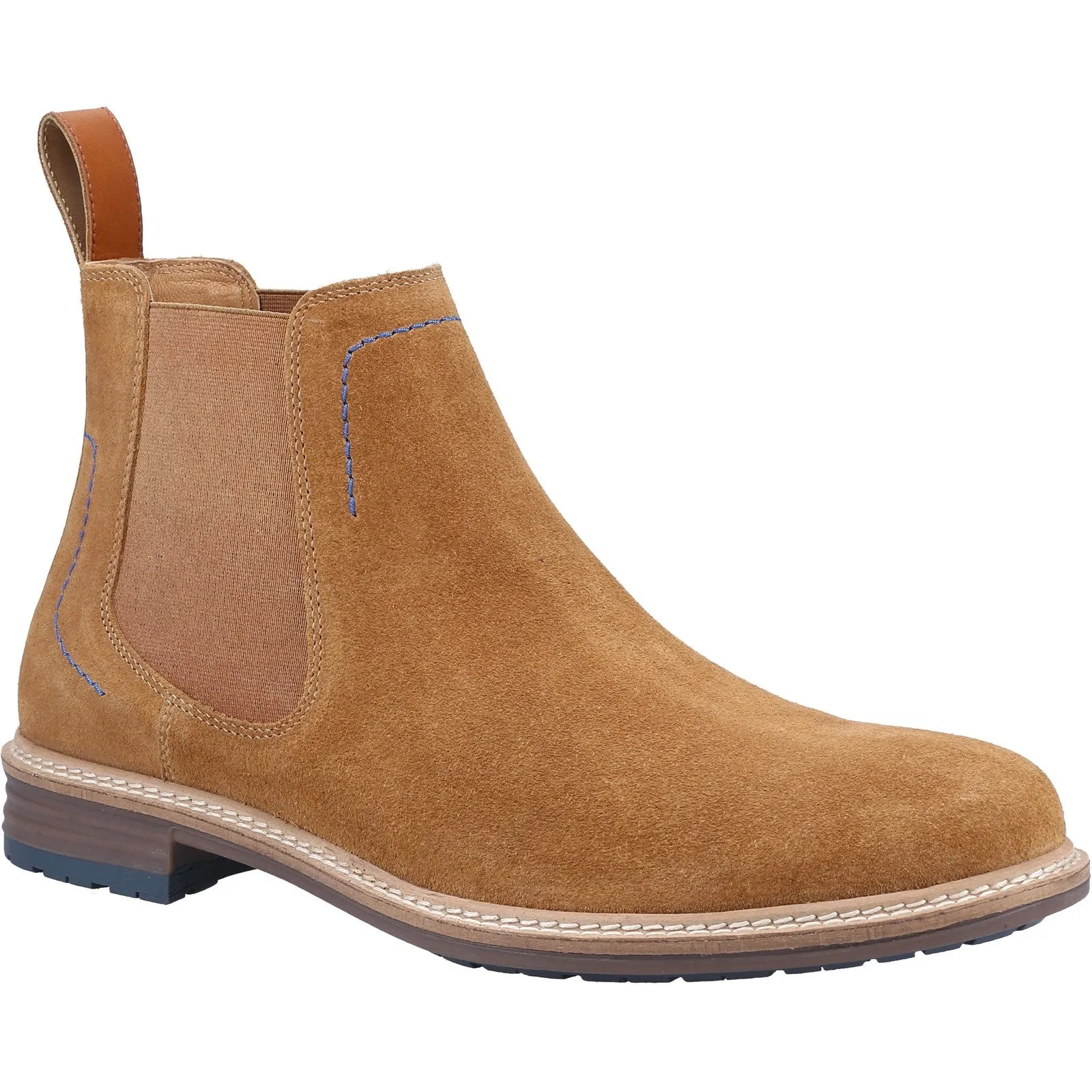 Hush Puppies Mens Justin Suede Chelsea Boot - Tan