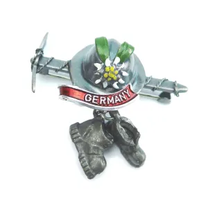 Ice Axe & Hiking Boots German Hat Pin