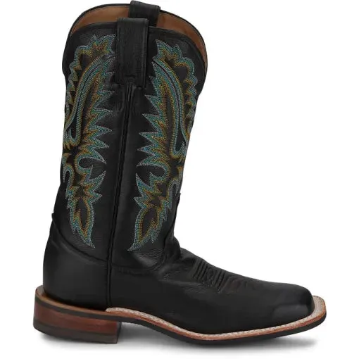 Justin Ladies Shay Jet Black Cowhide Boots BR541