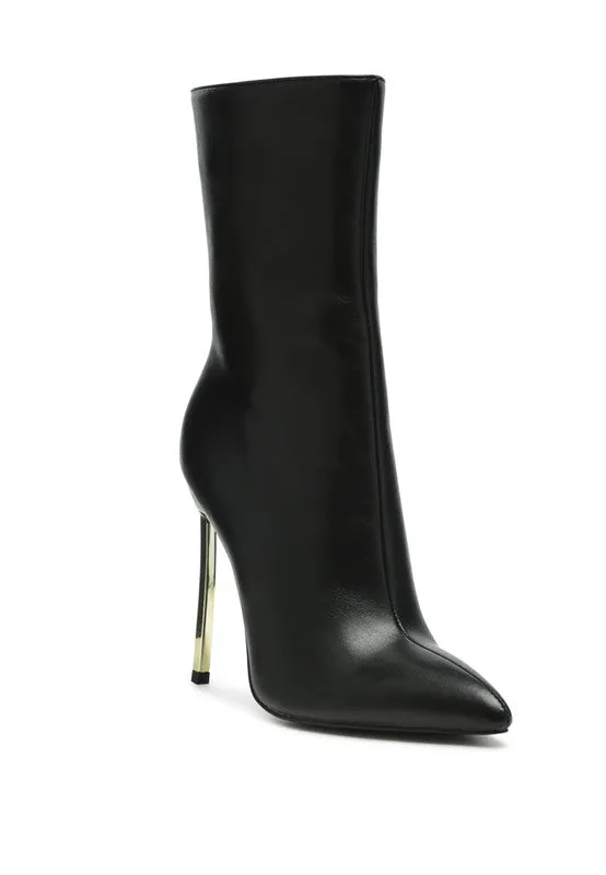 Klayton Metallic Stiletto High Heel Boots